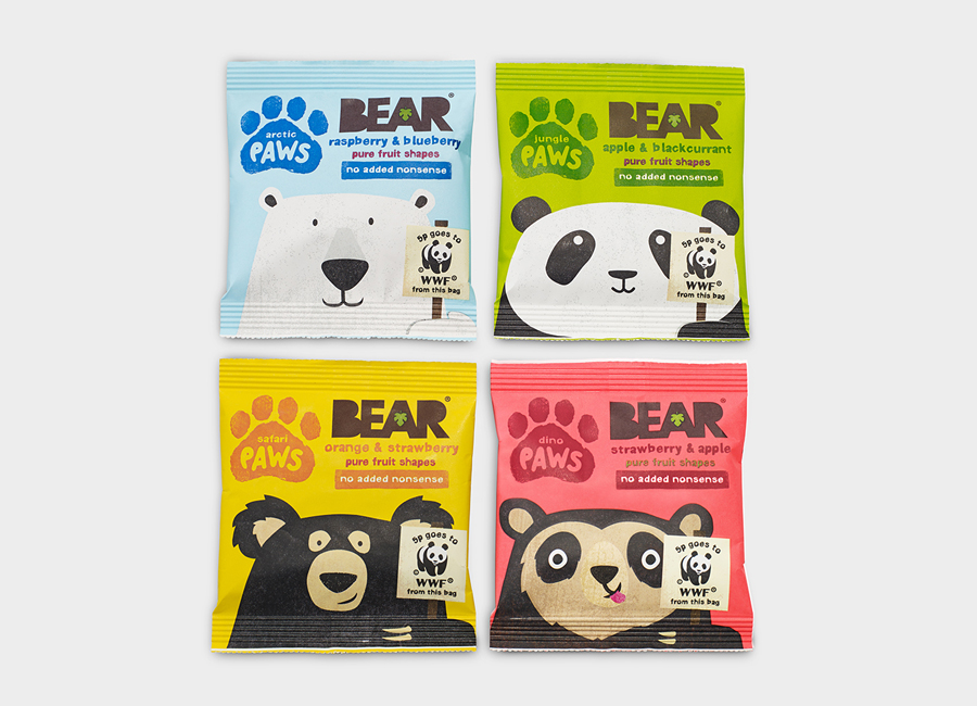 熊爪零食包装设计 引起对濒危动物的关注(图3)