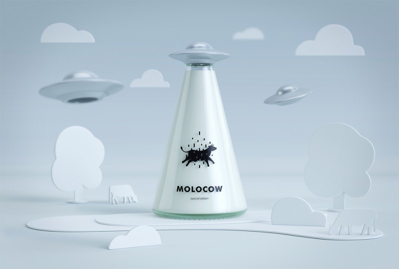 创意牛奶包装设计(图1)