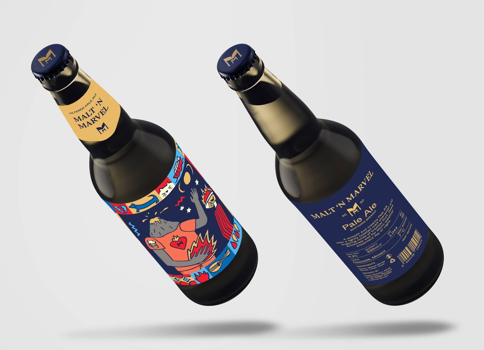 插画形式啤酒包装设计(图4) 插画形式啤酒包装设计(图4)