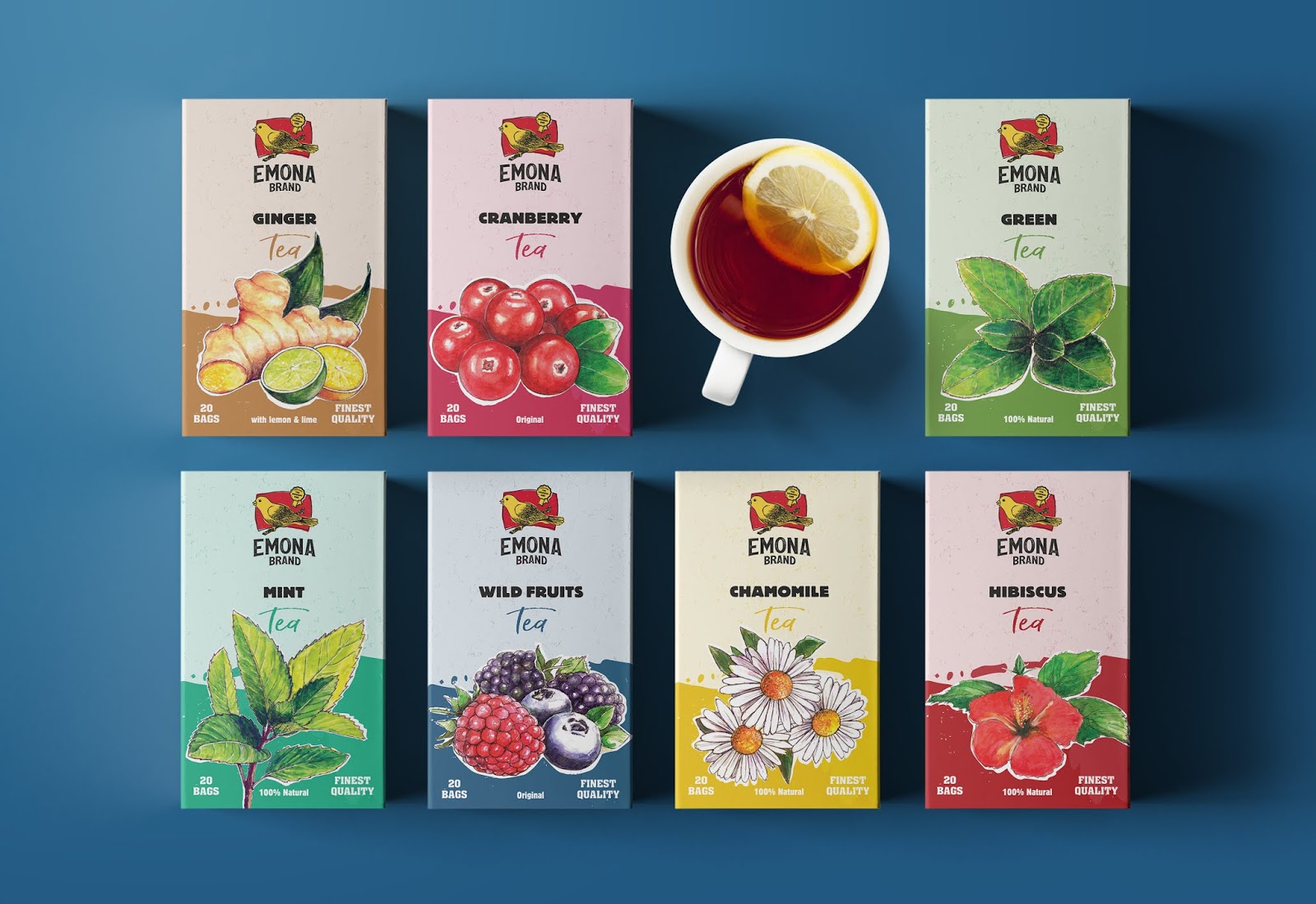 花果茶包装设计(图5) 果茶包装设计