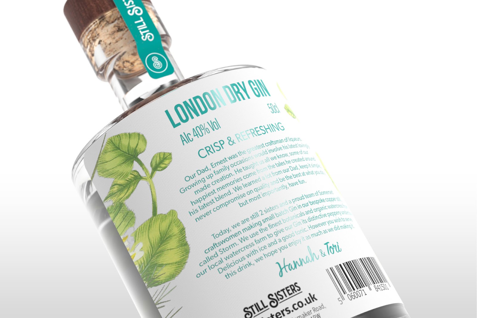 酒包装用水粉颜料手工绘制植物插图(图5)