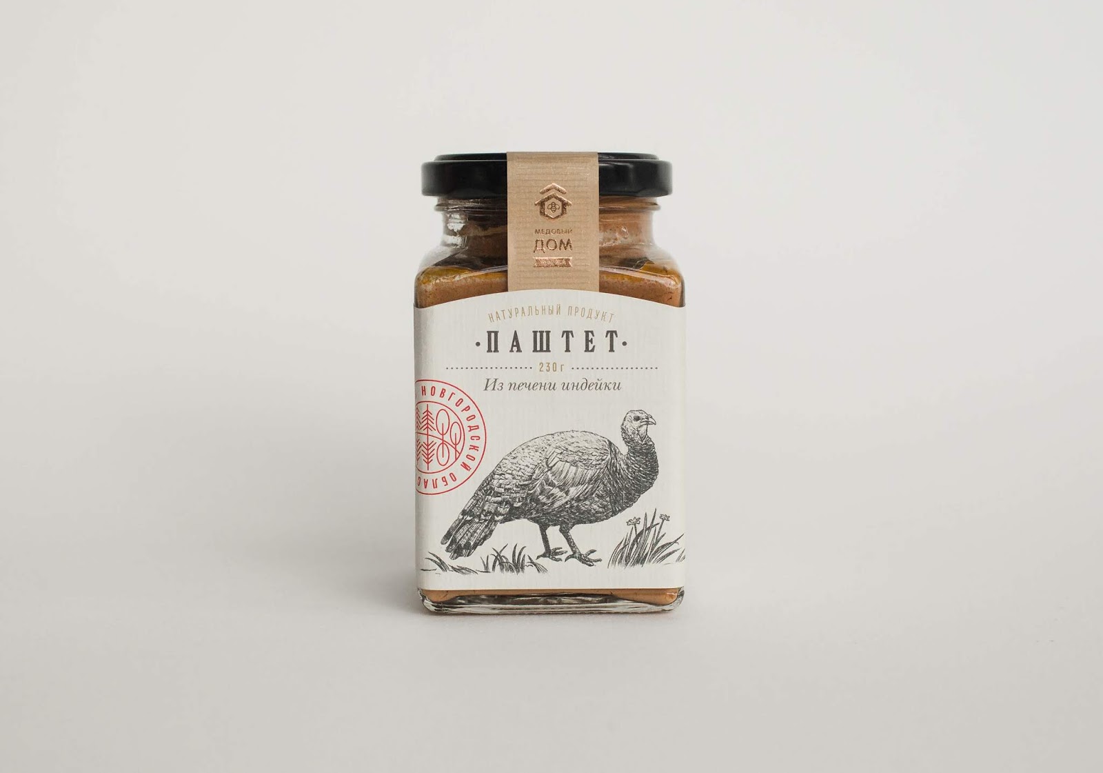 天然食品馅料罐头瓶包装设计(图5) 火鸡酱包装设计