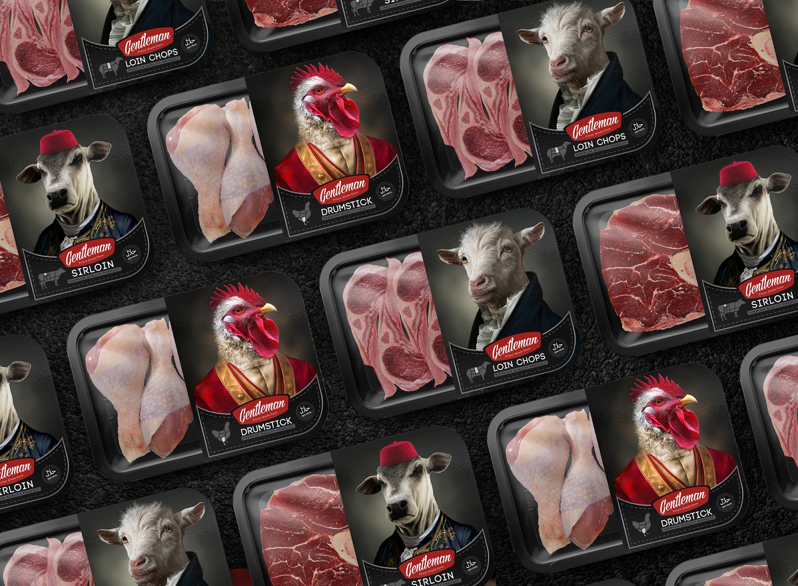 冷鲜冰鲜牛肉羊肉鸡肉包装设计(图3) 冷鲜冰鲜牛肉羊肉鸡肉包装设计(图3)