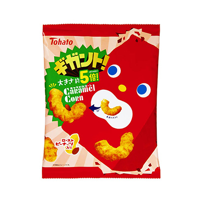 焦糖玉米零食包装设计(图1) 焦糖玉米零食包装设计