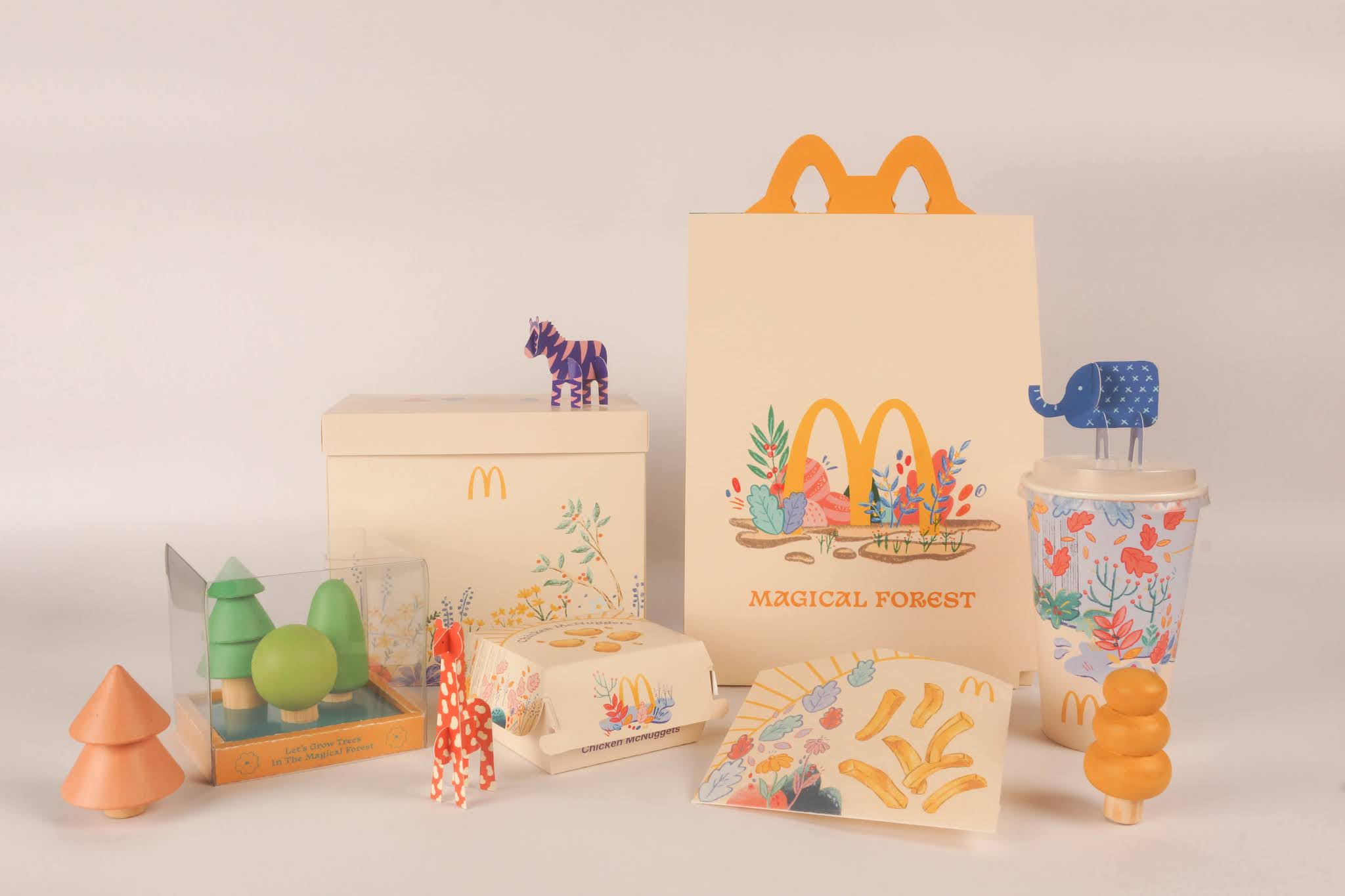 插画食品快餐外卖包装设计(图1)