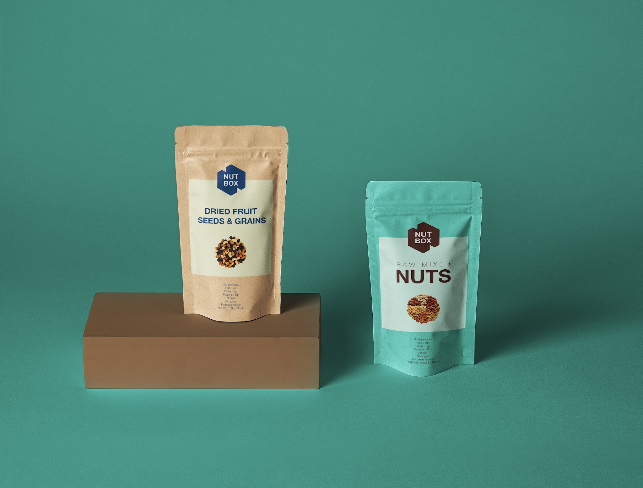 Nutbox网上商店零食包装设计(图2)