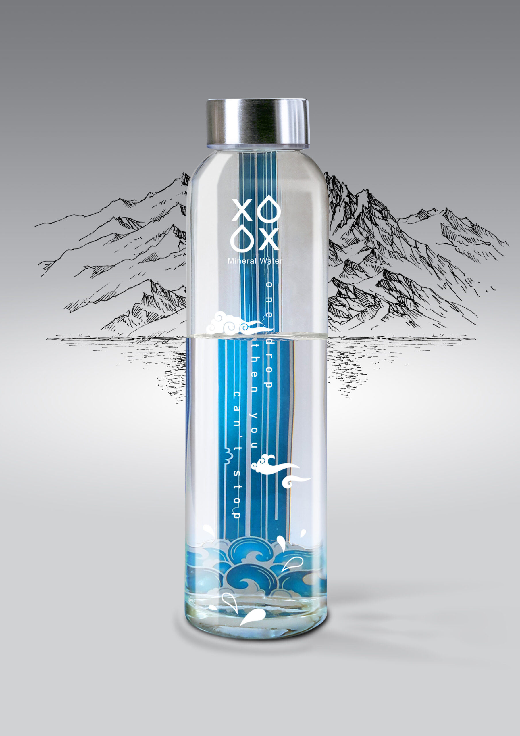 XO矿泉水包装设计参考(图1)