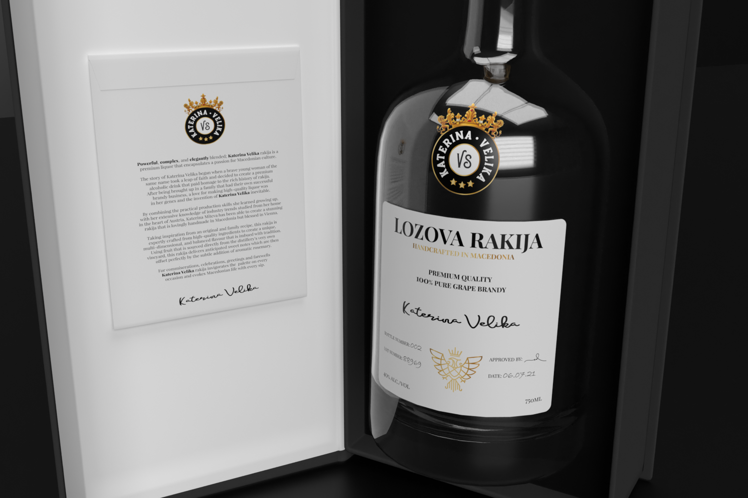 Katerina Velika rakija优质酒包装这样设计(图1)