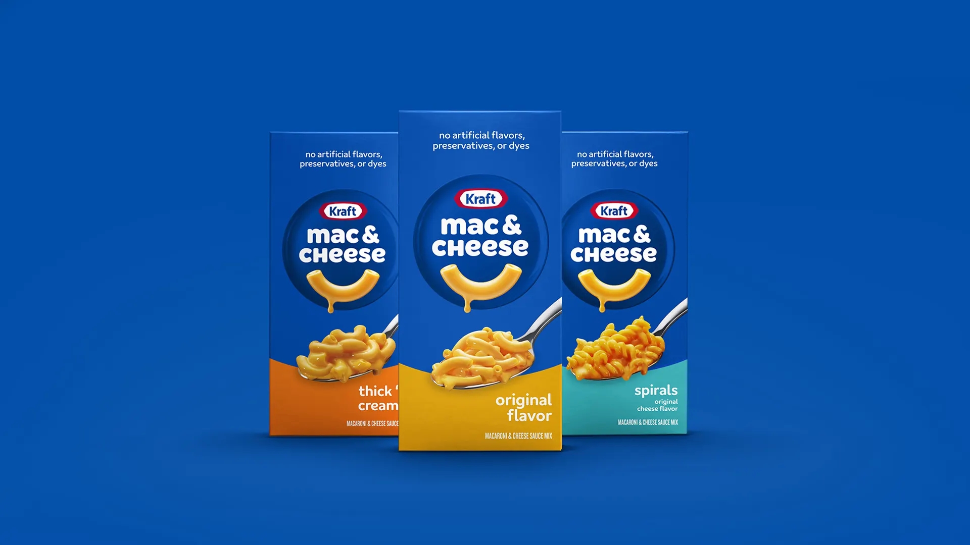 Kraft品牌食品通心粉和奶酪包装设计升级(图1)