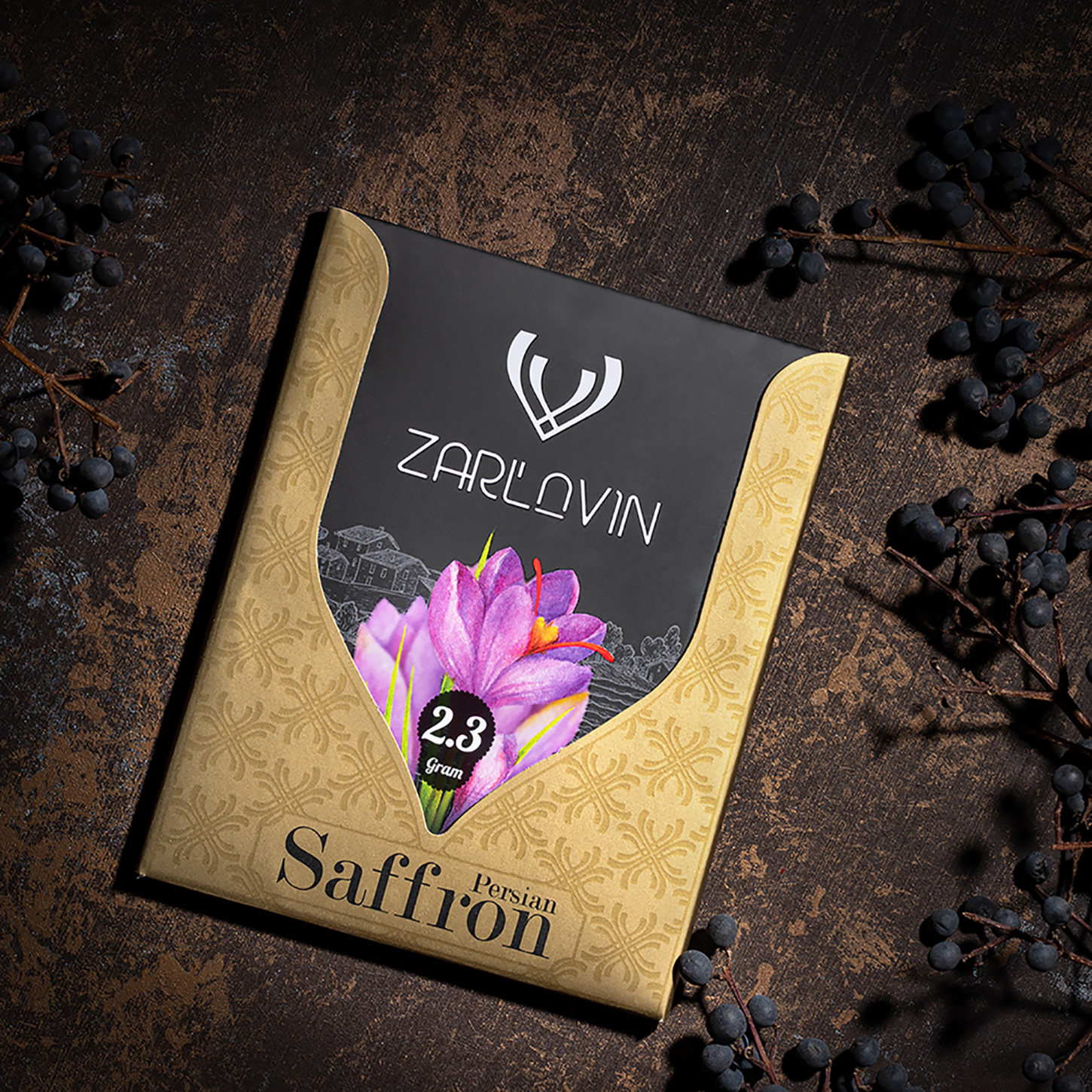 Zerlavin出口藏红花包装的信封设计(图1)