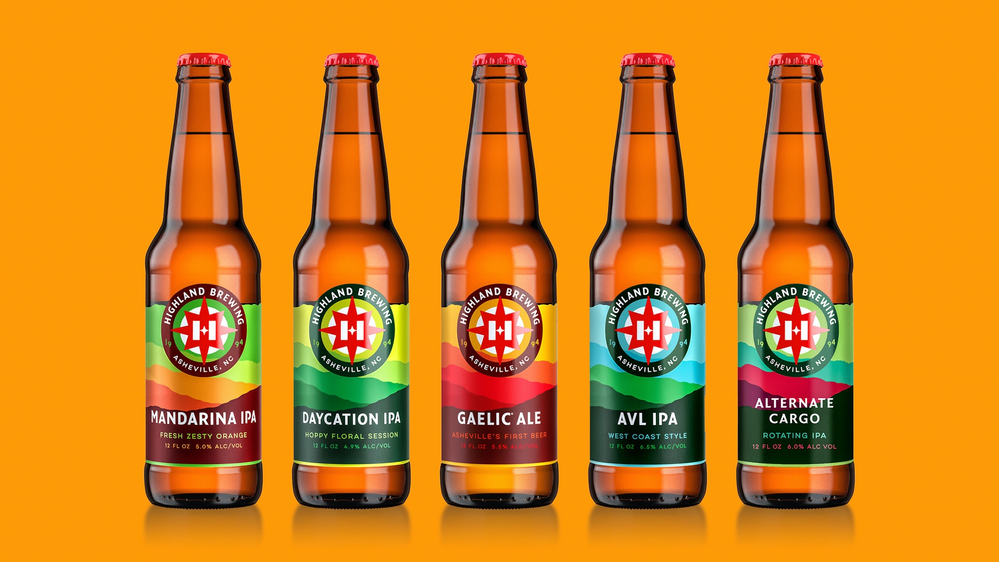 Highland Brewing啤酒品牌创意包装设计(图1)