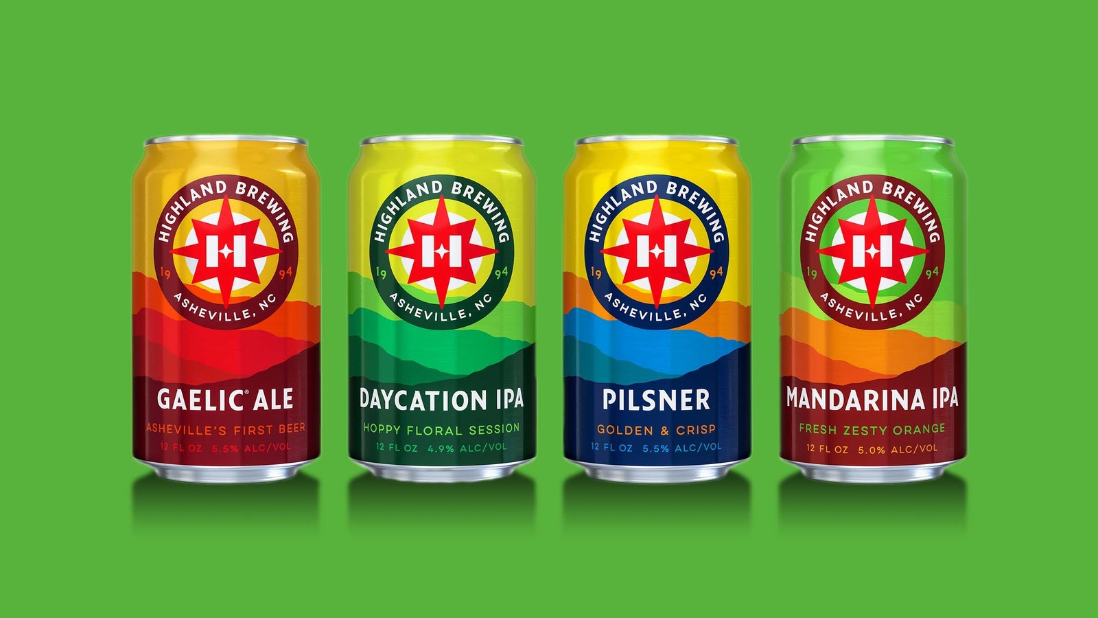 Highland Brewing啤酒品牌创意包装设计(图2)