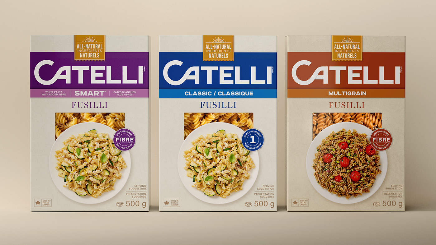 意大利Catelli面食品牌个性化包装设计(图1)