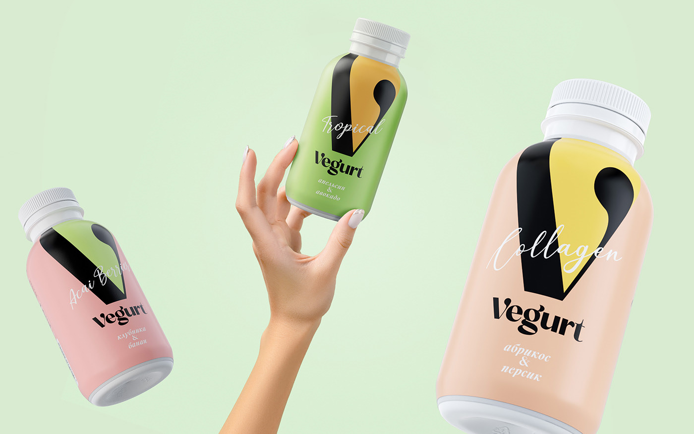 替代乳制品的植物性酸奶视觉包装设计(图2)