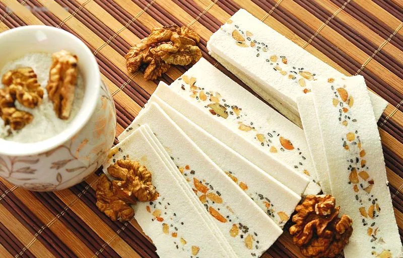 重庆合川桃片特色食品糕点包装设计(图1)