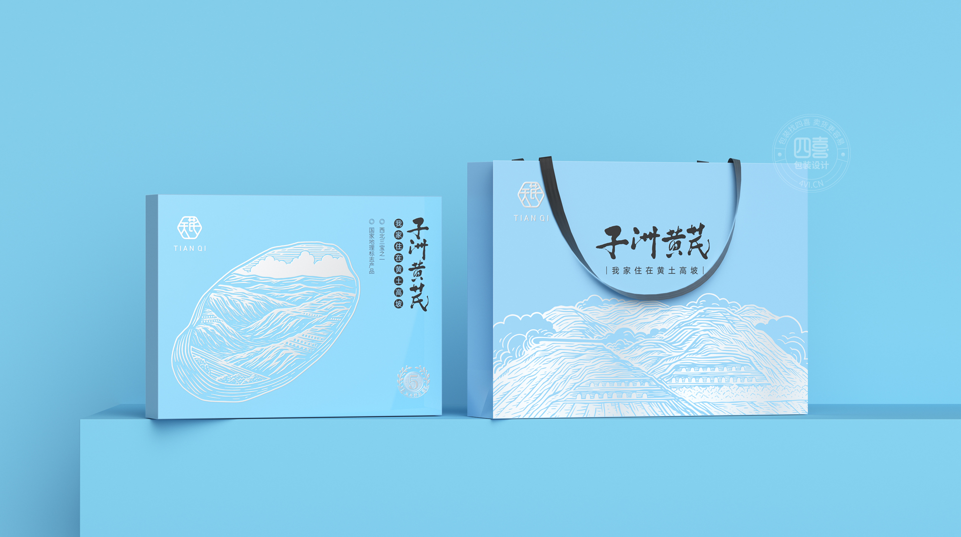 保健品包装设计公司黄芪包装盒设计(图1)