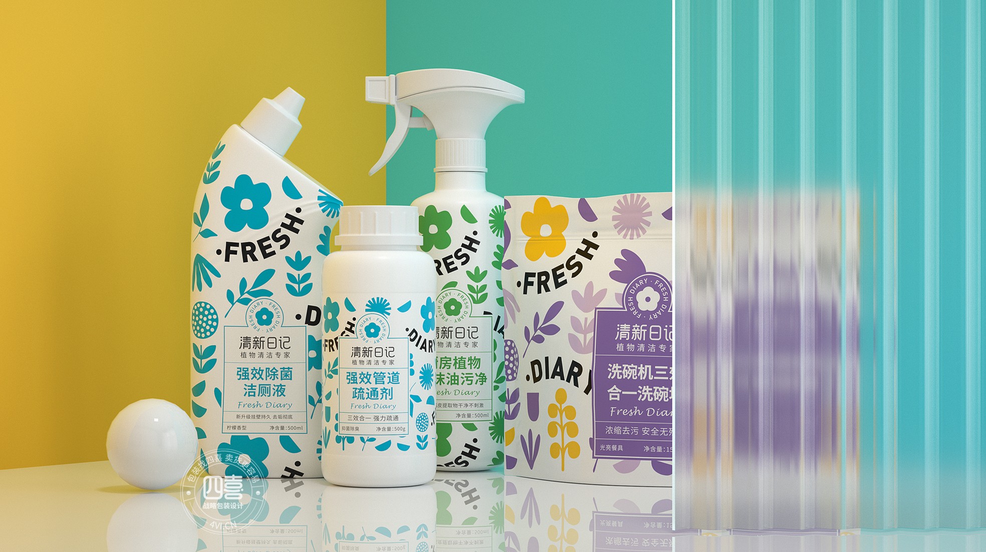 泉州日化清洁用品包装设计(图1)