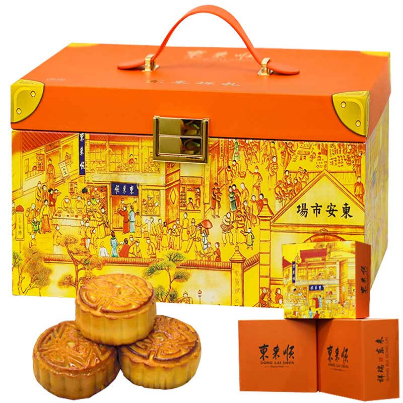 东来顺 东来祥礼 京式月饼礼盒 12饼12味 960g包装礼盒产品包装创意设计欣赏(图1)