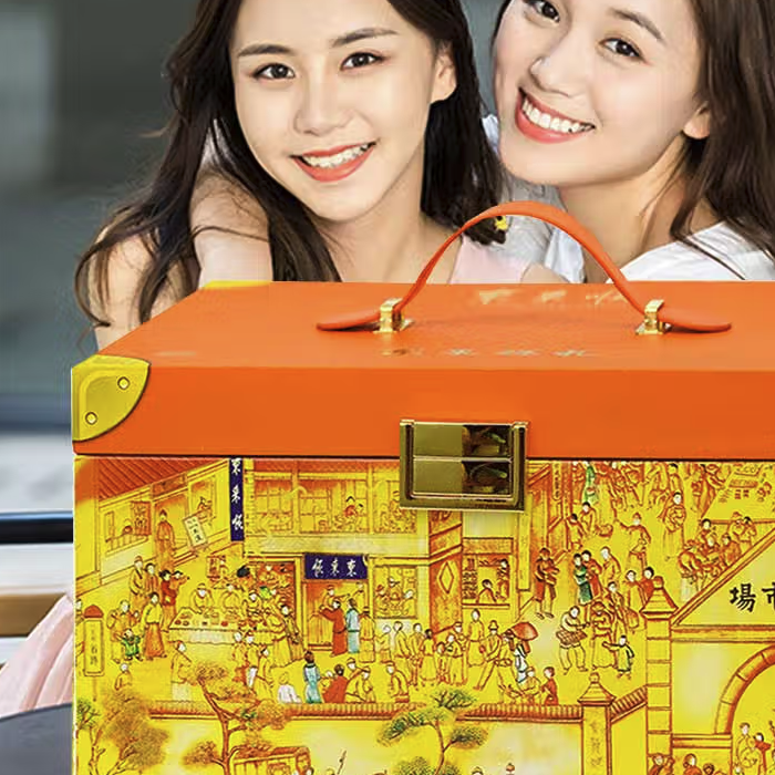 东来顺 东来祥礼 京式月饼礼盒 12饼12味 960g包装礼盒产品包装创意设计欣赏(图5)