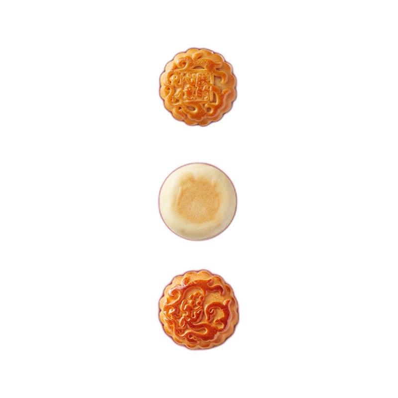 朕的心意 锦盒·舒和月饼礼盒 6饼3味 300g包装礼盒产品包装创意设计欣赏(图3)