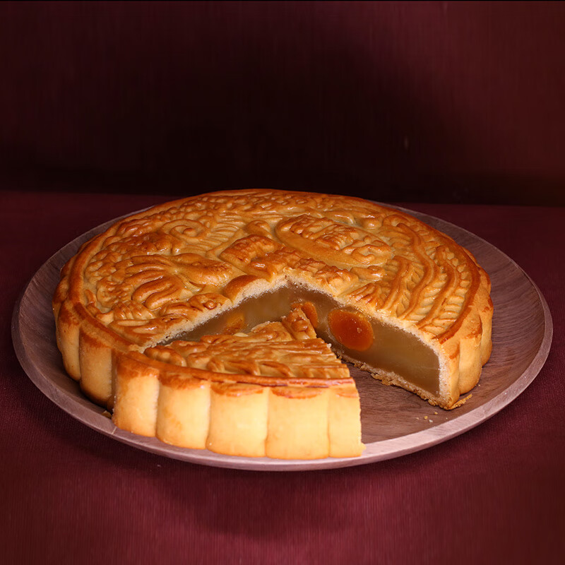 臧隆记 广式蛋黄莲蓉广式大月饼 1kg 礼盒装包装礼盒产品包装创意设计欣赏(图2)