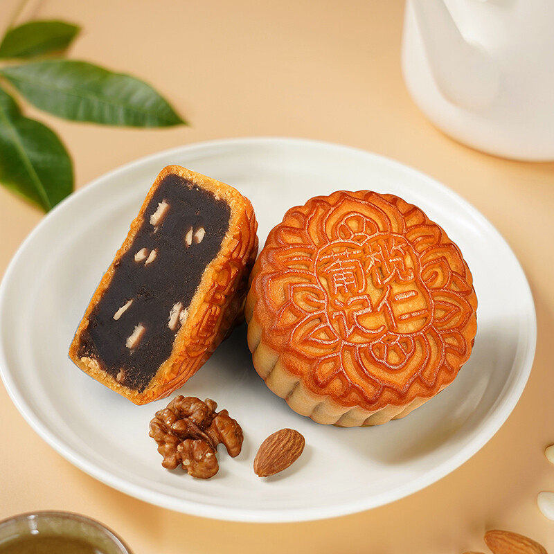 葡记 榄仁豆沙广式月饼 720g 礼盒装包装礼盒产品包装创意设计欣赏(图3)