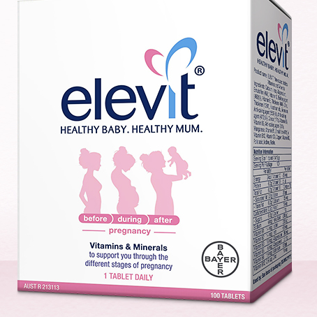 elevit 爱乐维 全孕期复合维生素 100片保健产品包装创意设计欣赏(图3)