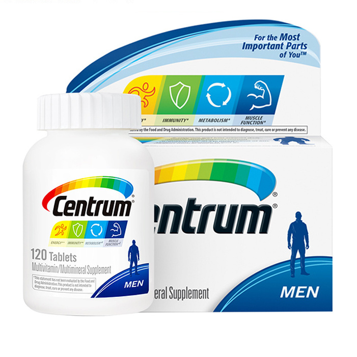 Centrum 善存 男士复合维生素 120粒保健产品包装创意设计欣赏(图2)