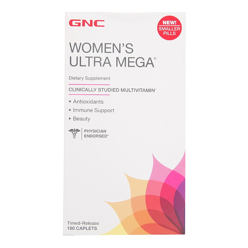 GNC 健安喜 女性维生素矿物质复合缓释片 180片保健产品包装创意设计欣赏(图2)