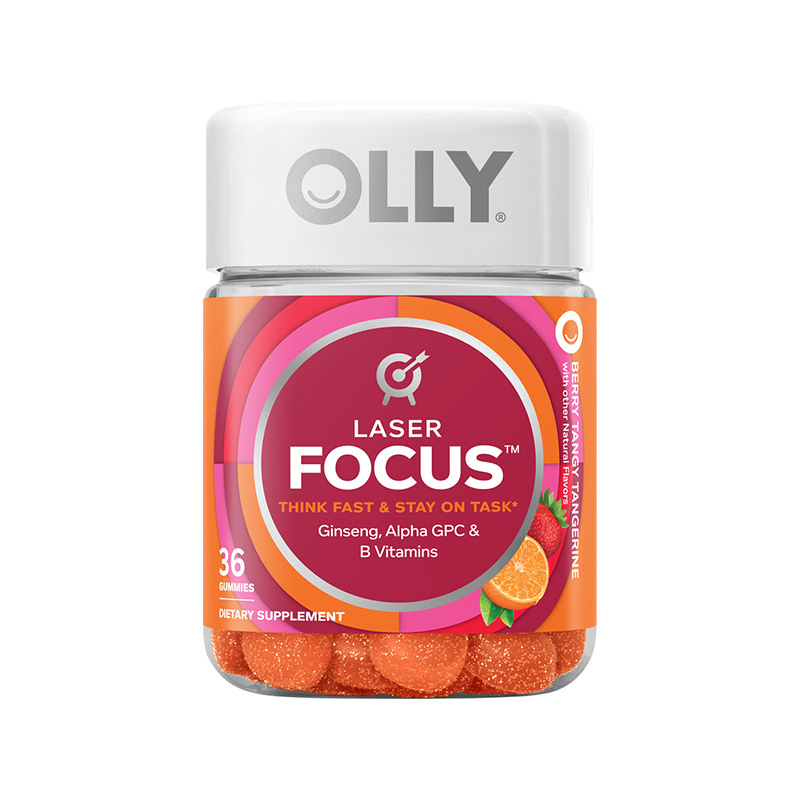 OLLY 专注糖 草莓橙子味 36粒