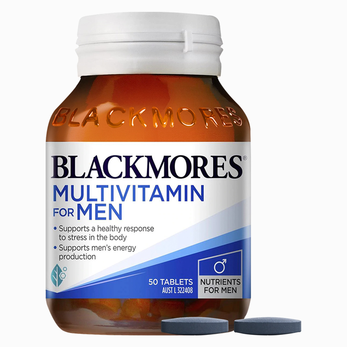 BLACKMORES 澳佳宝 男士复合维生素 50片保健产品包装创意设计欣赏(图1)