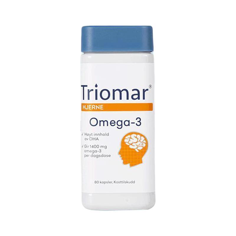 Triomar 补脑鱼油 80粒保健产品包装创意设计欣赏(图1)
