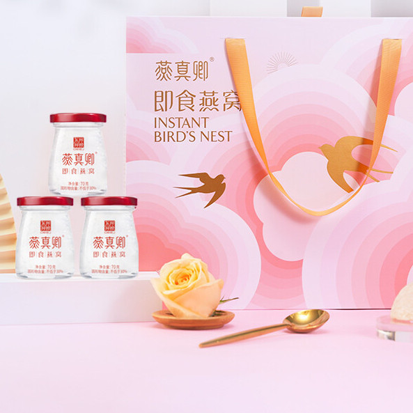 DEEJ 东阿阿胶 即食燕窝 70g*15瓶 礼盒装保健产品包装创意设计欣赏(图5)