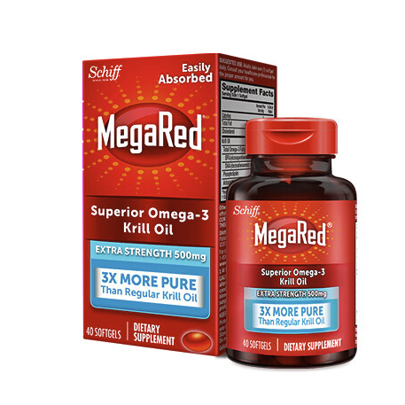 Schiff 旭福 MegaRed 500mg 磷虾油 40粒保健产品包装创意设计欣赏(图1)