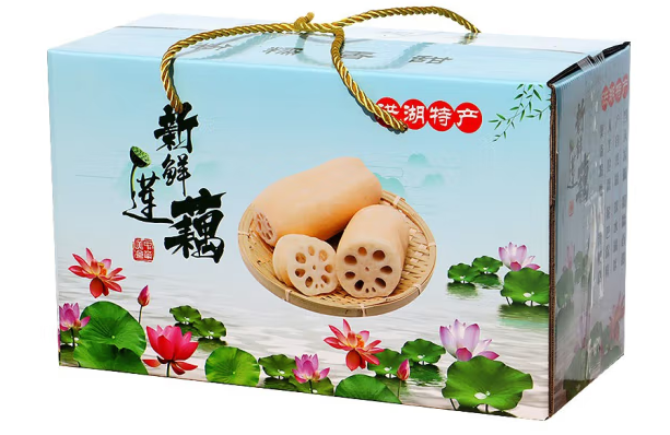 特色食品莲藕礼盒包装设计这样做(图1)