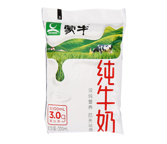 袋装纯牛奶包装如何设计(图1)
