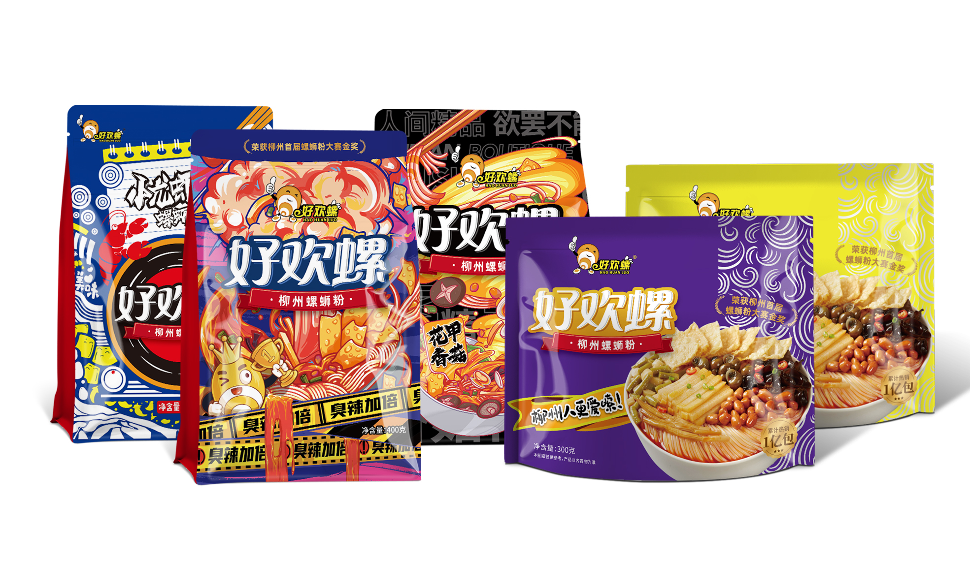 特产美食柳州螺蛳粉包装这样设计好卖货(图1)