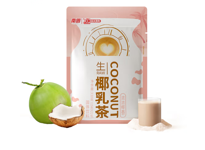 生椰乳茶的包装袋设计雷竞技在线进入
欣赏(图1)