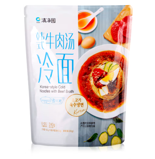 袋装韩式冷面包装如何设计(图1)