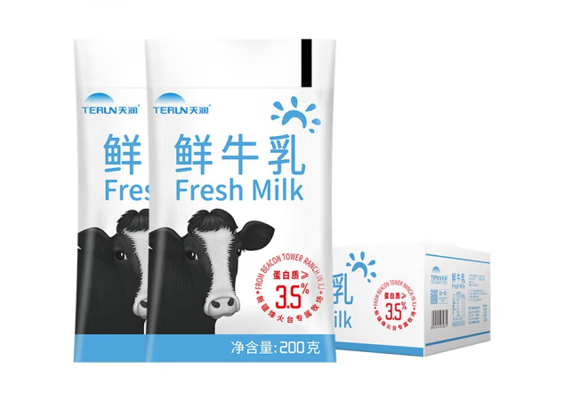 鲜牛乳包装袋设计要点(图1)