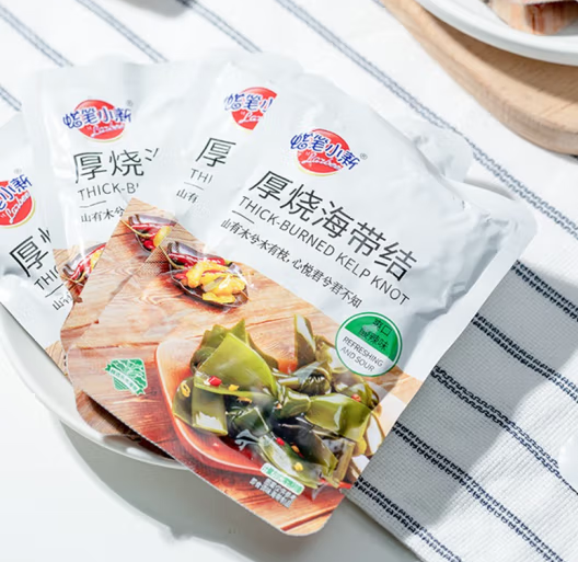 休闲零食海带结包装设计雷竞技在线进入
欣赏(图1)