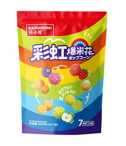 彩虹爆米花包装袋设计雷竞技在线进入
欣赏(图1)
