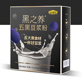 五黑豆浆粉包装盒设计欣赏(图1)
