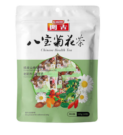 八宝菊花茶包装袋设计欣赏(图1)