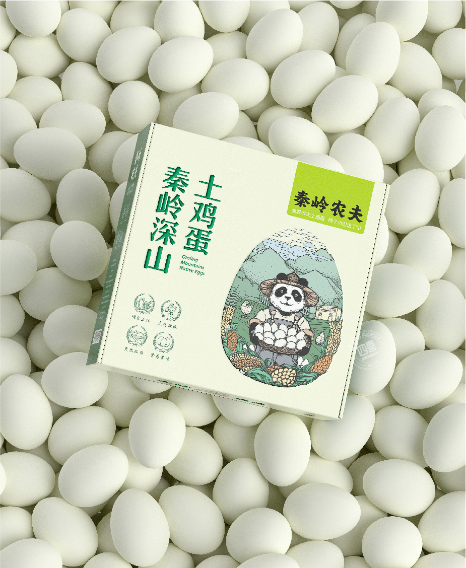 农家土鸡蛋包装盒设计欣赏(图1)
