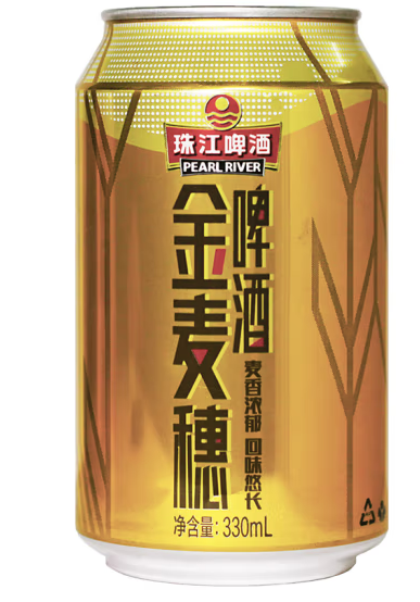 灌装金麦穗啤酒包装设计欣赏(图1)