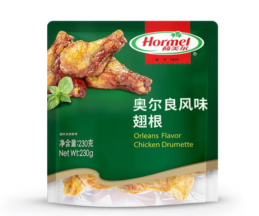 奥尔良风味鸡翅根包装袋如何设计(图1)