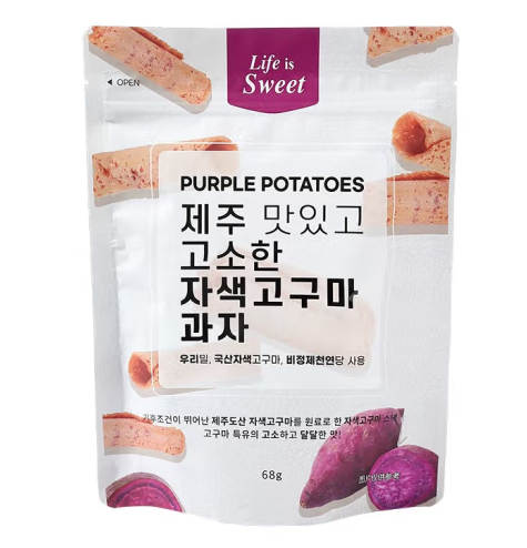 休闲零食紫薯脆卷包装如何设计(图1)