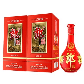 创意酒包装设计郎酒红花郎红十第四代酱香型白酒瓶双支装产品包装设计欣赏(图2) 创意酒包装设计郎酒红花郎红十第四代酱香型白酒瓶双支装产品包装设计欣赏(图2)