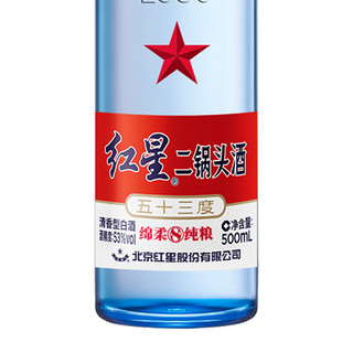 创意酒包装设计二锅头酒 绵柔8纯粮 蓝瓶 53%vol 清香型白酒 500ml 单瓶装产品包装设计欣赏(图6)